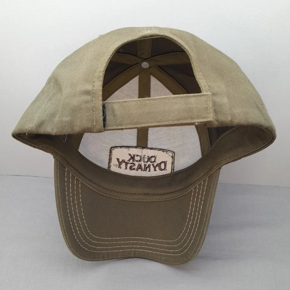 Duck Dynasty A&E‎ Strapback Hat Olive Green Brown Adjustable Cap Logo TV Show